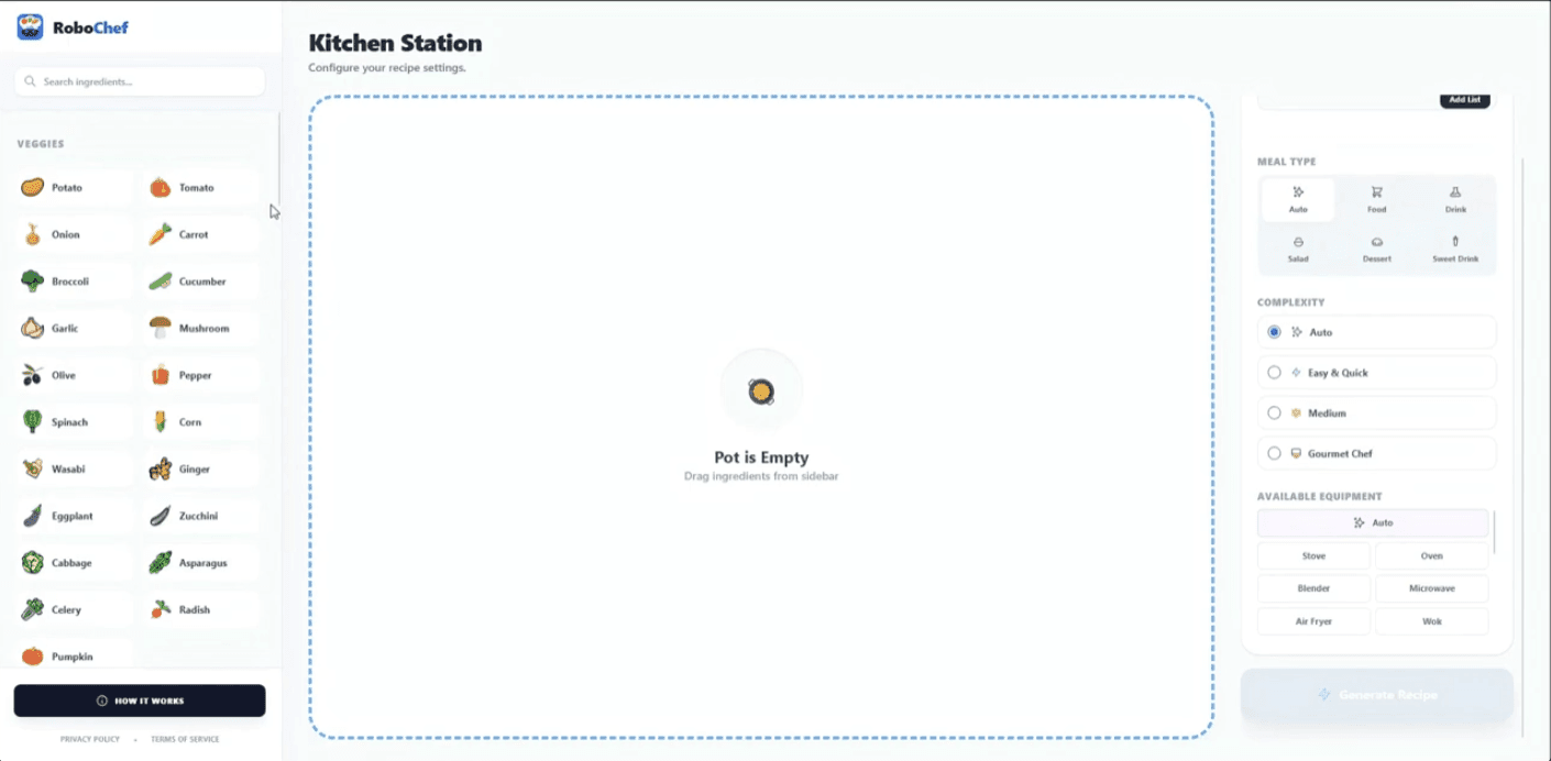 RoboChef - AI Recipe Generator
