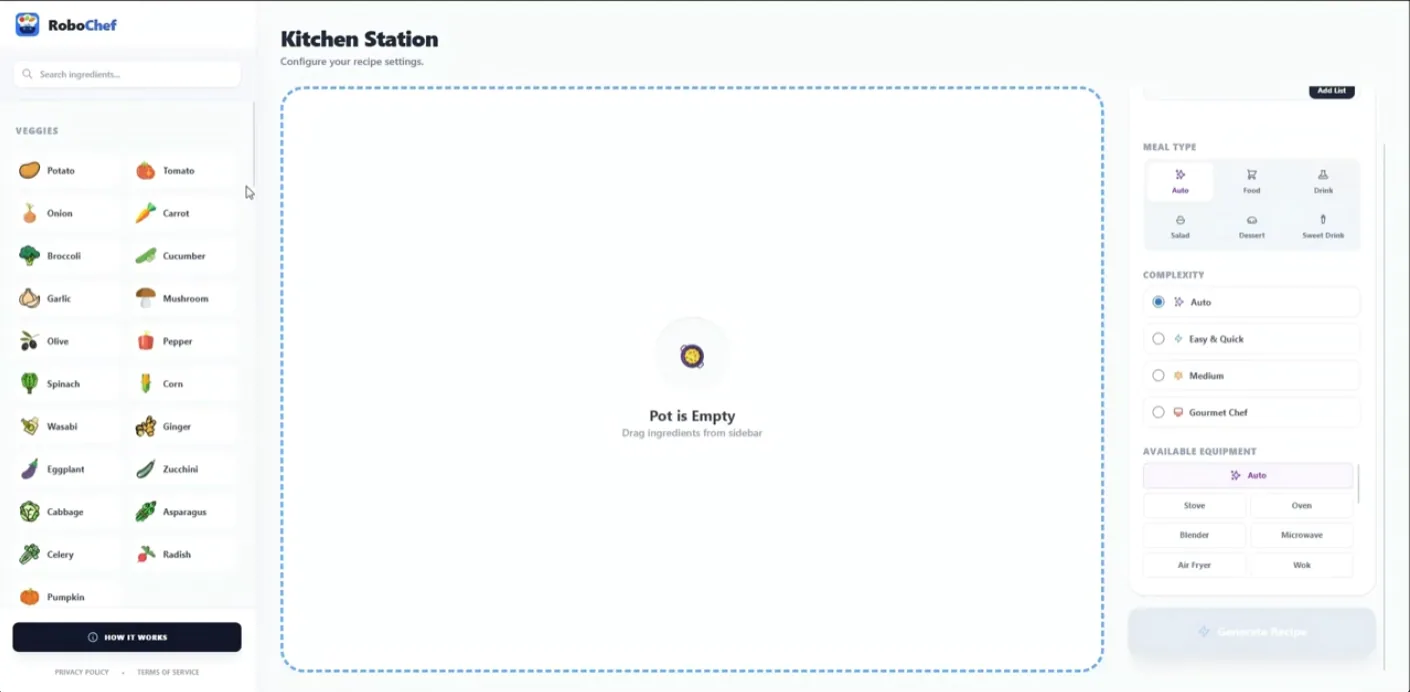 RoboChef - AI Recipe Generator
